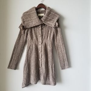 A'Reve Light Brown Knit Cardigan